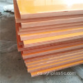 Proceso de resina laminada Bakelite Sheet naranja
